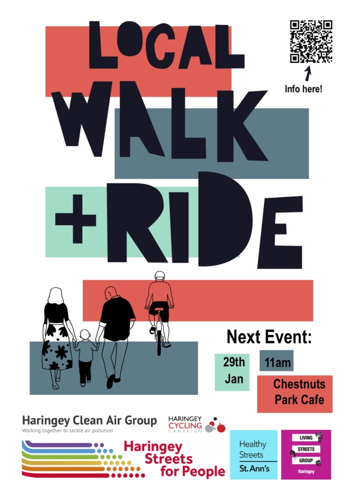 Poster for local walk + ride